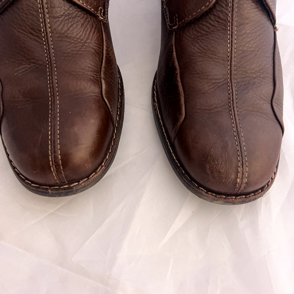 JOHNSTON MURPHY Shuler Bicycle Oxford Soft Brown Leather Lace Up Shoe Men's 8M - Picture 4 of 9